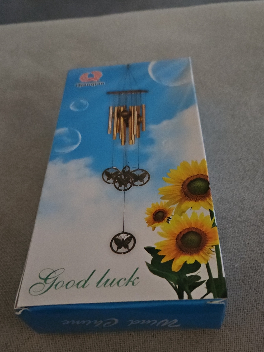 Butterfly Wind Chime - Gold Accent